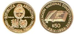 50 pesos (Convención Nacional Constituyente) from Argentina