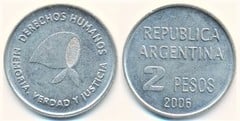 2 pesos (Derechos Humanos) from Argentina