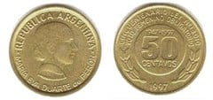 50 centavos (50th Anniversary of Compulsory Women's Voting) from Argentina