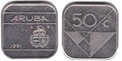 50 cents from Aruba
