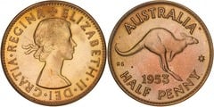 1/2 penny (Elizabeth II) from Australia
