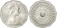 50 cents (Silver Jubilee of Queen Elizabeth II) from Australia
