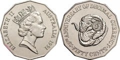 50 cents (25th Anniversary of the Decimal Currency) from Australia