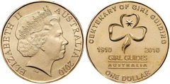 1 dolar (100th Anniversary of the National Girl Guides Organization) from Australia