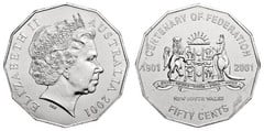 50 cents (Centenario de la Federacion-New South Wales) from Australia