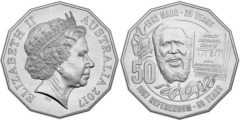 50 cents (50 Years Referendum 1967 - 25 Years decision Mabo) from Australia