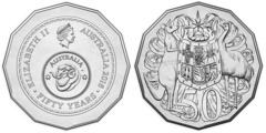 50 cents (50th Anniversary of the Decimal Currency) from Australia