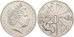 20 cents (Centenario de la Federación-Queensland from Australia