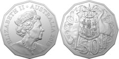 50 cents (Elizabeth II - 6 portrait) from Australia
