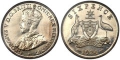 6 pence (George V) from Australia