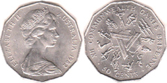 50 cents (XII Juegos de la Commonwealth - Brisbane 1982) from Australia