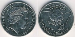 20 cents (Centenario de la Federación-New South Wales) from Australia