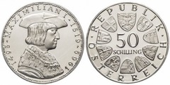 50 schilling (450th Anniversary of Maximilian I's death) from Austria