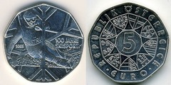 5 euro (100th Anniversary of Sky) from Austria
