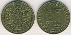20 schilling (200th Anniversary of the Diocese of Linz) from Austria