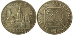 20 schilling (1,000 Years of the City of Krems) from Austria