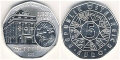5 euro (Himno de la UE-Beethoven) from Austria
