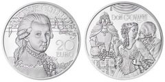 20 euro (260th Anniversary of the birth of Wolfgang Amadeus Mozart. Don Giovanni) from Austria