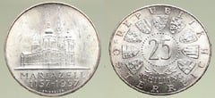 25 schilling (80th Anniversary of Mariazell Basilica) from Austria