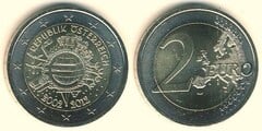 2 euro (10 Aniversario de la Circulación del Euro) from Austria