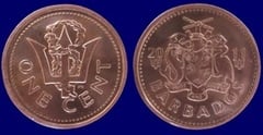 1 cent  from Barbados