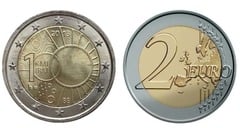 2 euro (100 Aniversario del Instituto Meteorológico) from Belgium