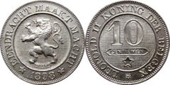 10 centimes (Leopoldo II der belgen) from Belgium