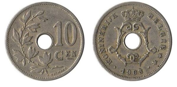 Photo of 10 centimes (Leopoldo II - België)