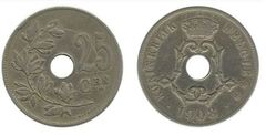 25 centimes (Leopold II - België) from Belgium