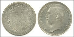 50 centimes (Alberto I der belgen) from Belgium