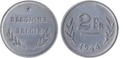 2 francs (Leopoldo III -  Belgique-België) from Belgium