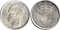 20 francs (Leopoldo III - Belgique-België) from Belgium