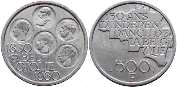 Photo of 500 francs (Balduino I - Belgique)
