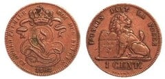 1 centime (Leopold I des belges) from Belgium
