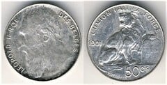 50 centimes (Leopoldo II des belges) from Belgium
