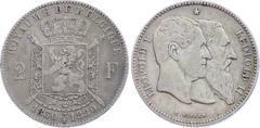 2 francs (50 Years of the Belgian Reign 1830-1880) from Belgium