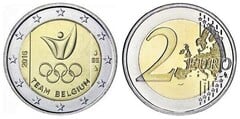 2 euro (Equipo belga en las Olímpiadas de Rio 2016) from Belgium