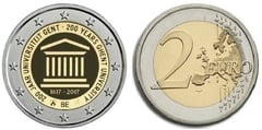 2 euro (200 Aniversario de la Universidad de Ghent) from Belgium