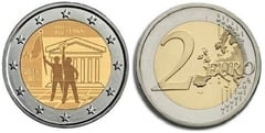 2 euro (50 Aniversario de los Acontecimientos de Mayo del 68) from Belgium