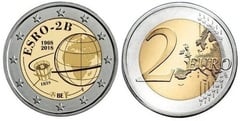 2 euro (50 Aniversario del Lanzamiento del Satélite ESRO-2B) from Belgium