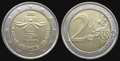 2 euro (60 Aniversario de la Declaración Universal de los Derechos Humanos) from Belgium