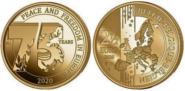 Photo of 2 1/2 euro (75 Aniversario-Paz y Libertad en Europa)