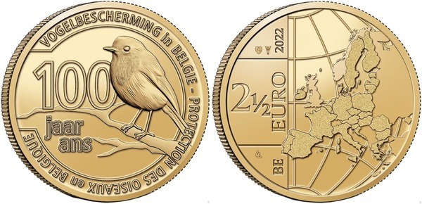 Photo of 2 1/2 euros (100 Aniversario de la Protección de Aves )