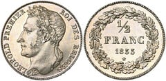 1/2 franc (Leopoldo I des belges) from Belgium