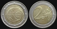 2 euro (10 Aniversario de la Unión Económica Monetaria) from Belgium