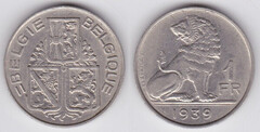 1 franc (Leopoldo III - België-Belgique) from Belgium