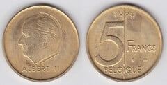 5 francs (Albert II - Belgium) from Belgium