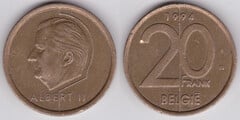 20 francs (Albert II - België) from Belgium