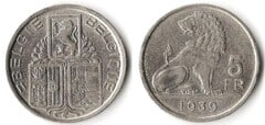 5 francs (Leopold III - België-Belgique) from Belgium