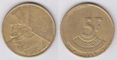 5 francs (Baldwin I - Belgium) from Belgium